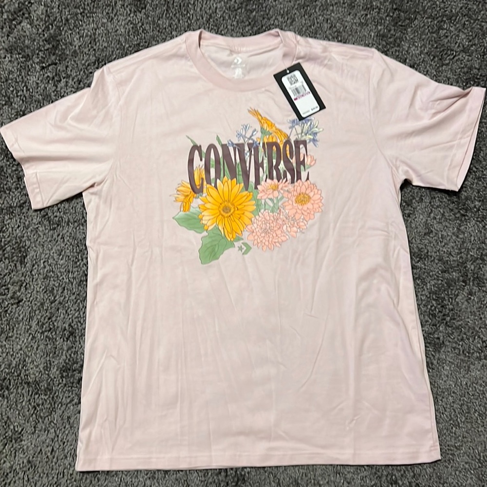 NWT Converse Floral Tee